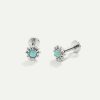 Best Piercing Biel Opal Silver