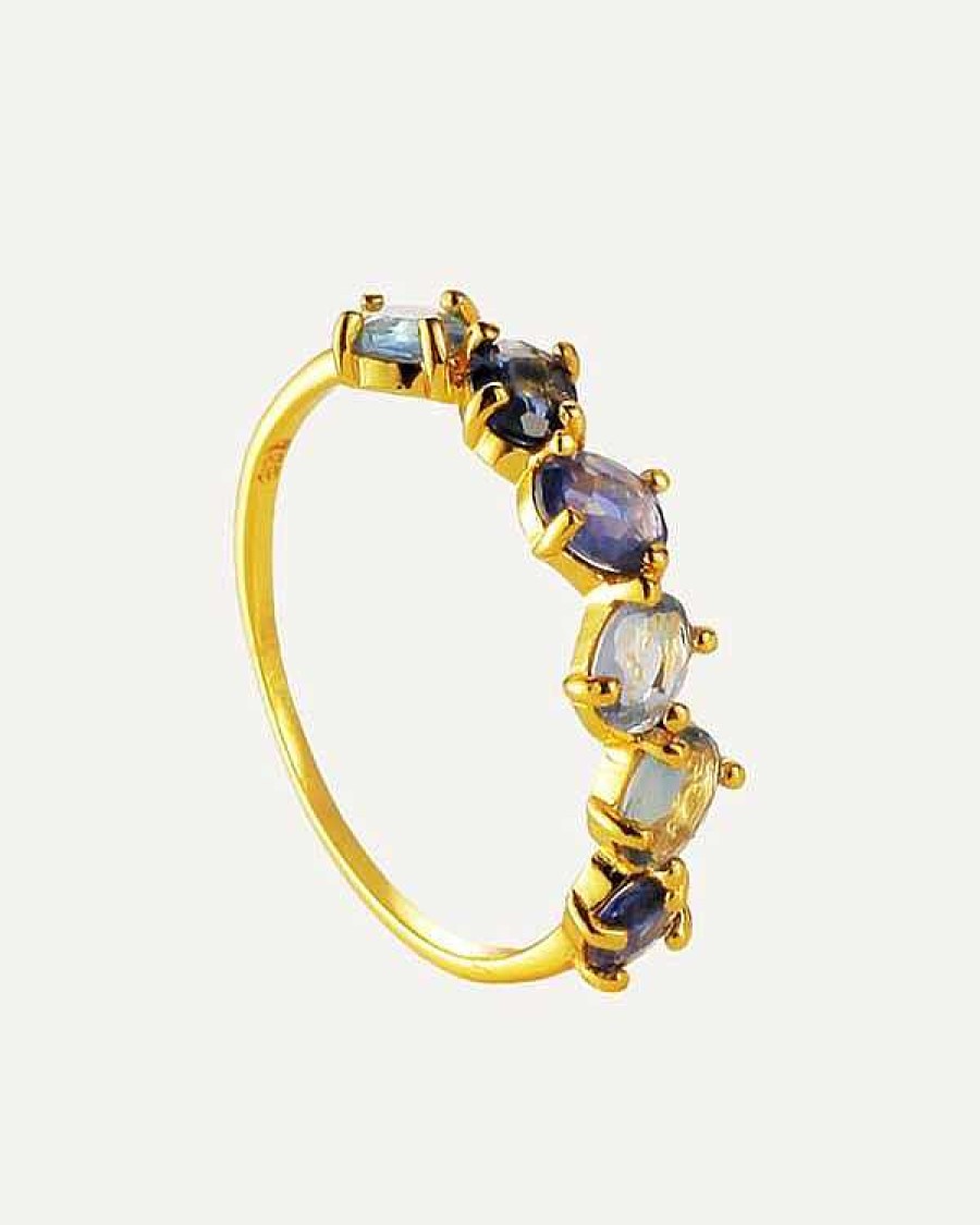 Online Anillo Sapphire Blue Gold