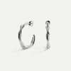 Hot Pendientes Halo Twist Silver