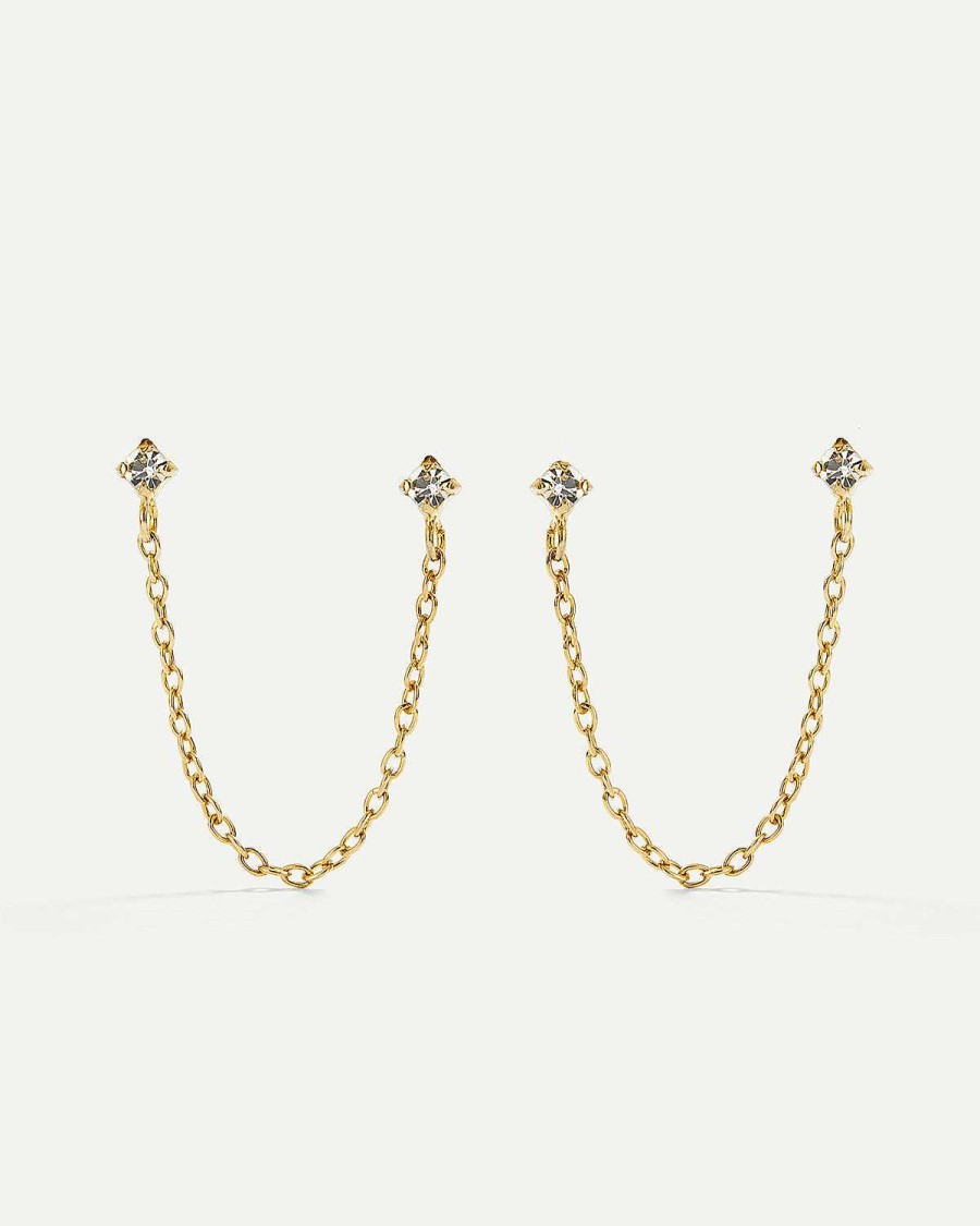 Online Pendientes Dimmer Chain Gold