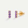 Online Pendientes Horizon Purple Gold