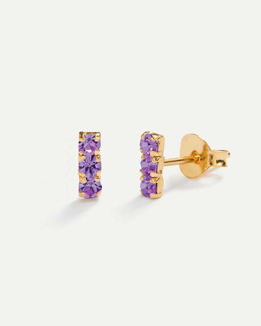 Online Pendientes Horizon Purple Gold