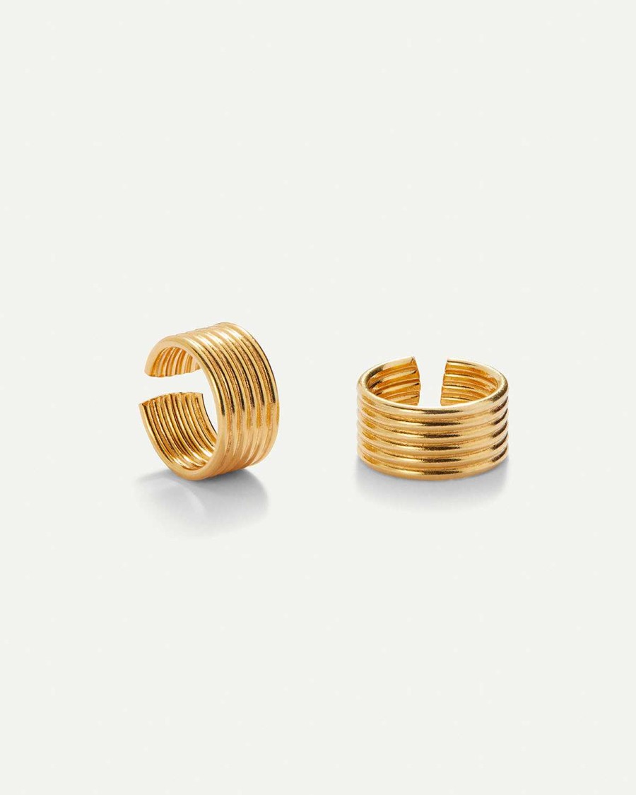 Best Pendientes Hari Solid Line Gold