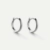 Hot Pendientes Hoops Silver