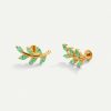 Hot Piercing Leaves Bright Green Gold