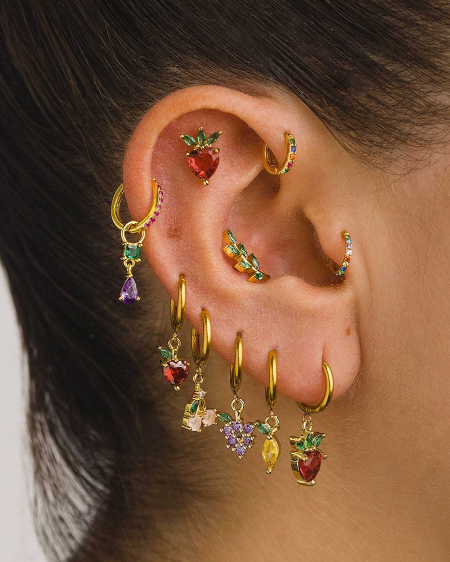 Hot Piercing Leaves Bright Green Gold