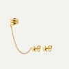 Online Pendientes Hari Chain Star Duo Gold