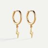 Clearance Pendientes Hoops Ray Gold