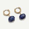 Hot Pendientes Stone Lapis