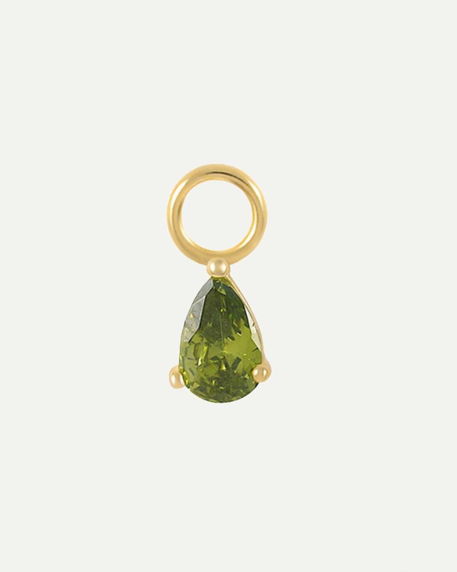 Hot Charm Drops Green Gold