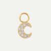 Clearance Charm Moon Bright Gold