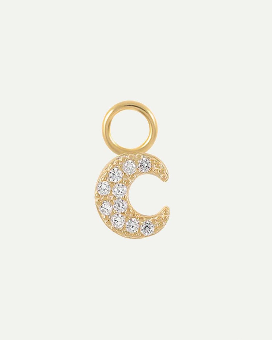 Clearance Charm Moon Bright Gold