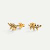 Wholesale Pendientes Leaves Mini Gold